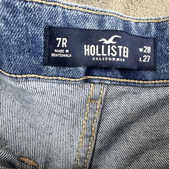 Hollister Jeans Womens Size 7 Ultra High Rise Mom Tapered Belted 27" Paper Bag - Picture 8 of 12